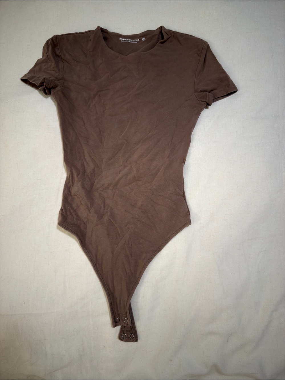 Abercrombie Brown Short-Sleeve One-Piece Bodysuit